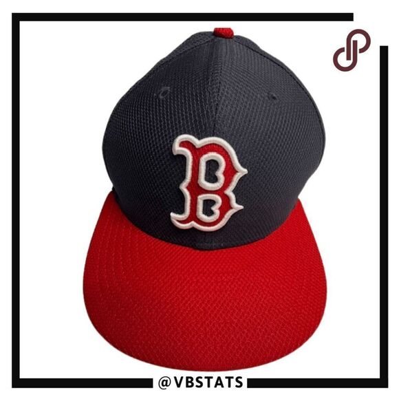 New Era Men's 59 Fifty Boston Red Sox Authentic Performance Cap Black Size 7 3/8 - Picture 1 of 8